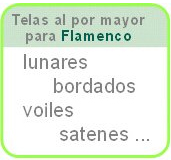 Baner: telas al por mayor flamenco: lunares, bordados, voiles, satenes, ...